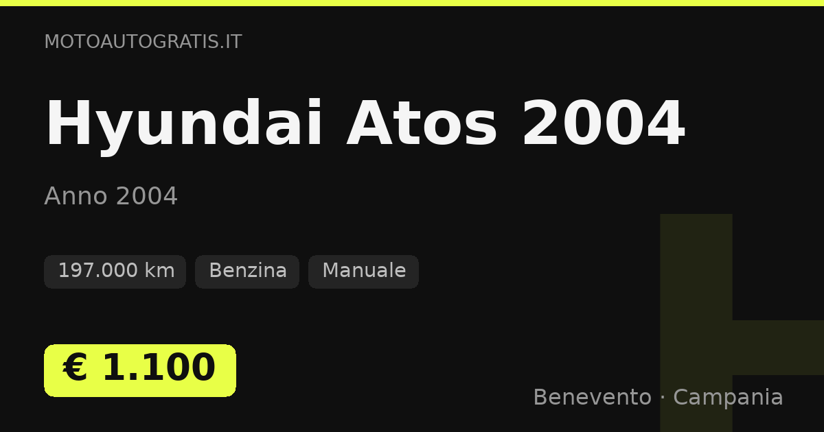 Hyundai Atos 2004