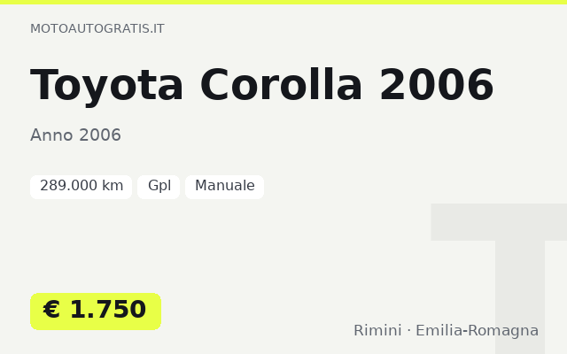 Toyota Corolla 2006
