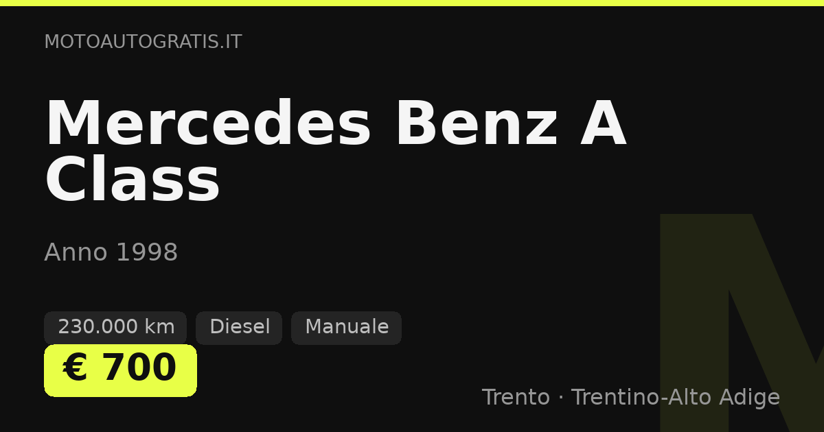 Mercedes Benz A Class