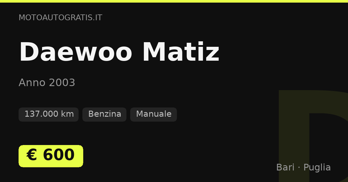 Daewoo Matiz