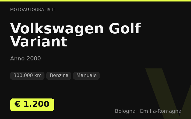 Volkswagen Golf Variant
