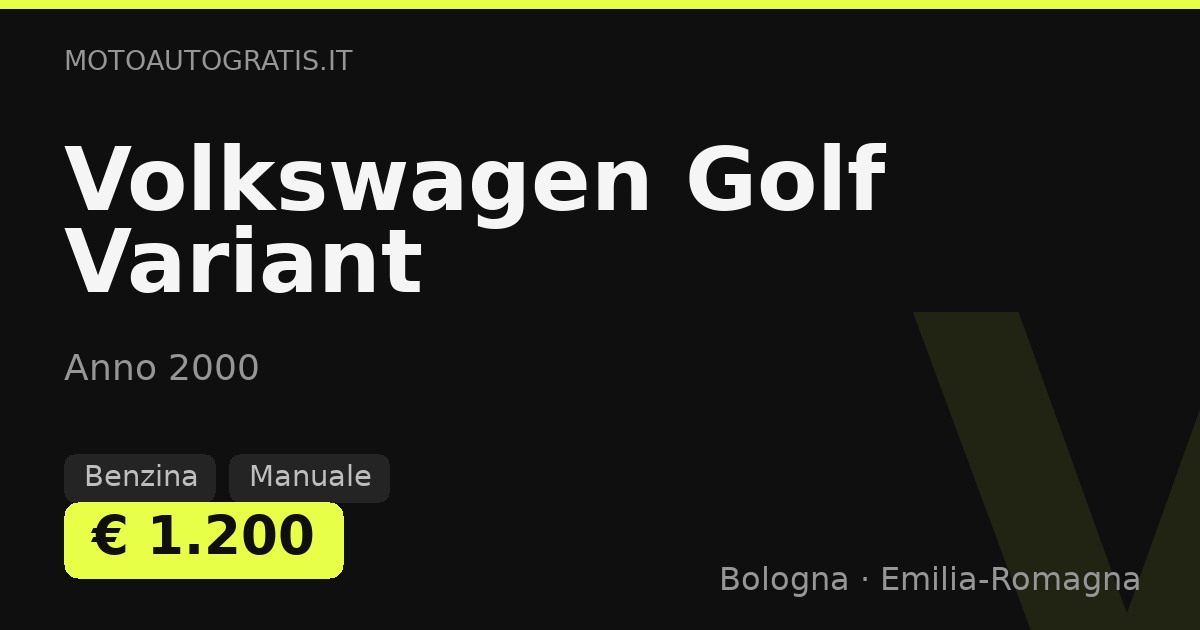 Volkswagen Golf Variant