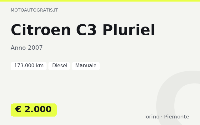 Citroen C3 Pluriel