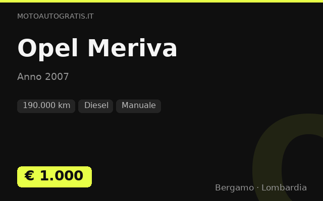 Opel Meriva