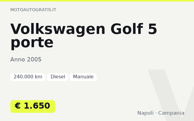 Volkswagen Golf 5 porte