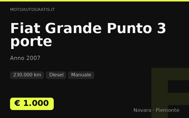 Fiat Grande Punto 3 porte