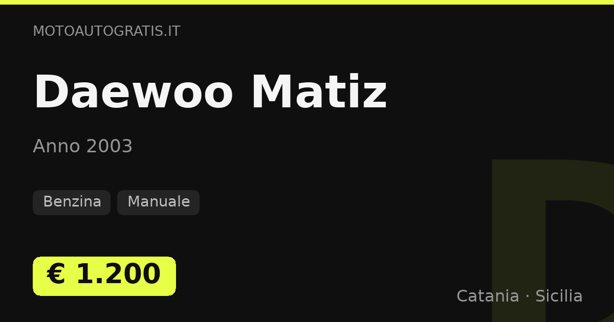 Daewoo Matiz