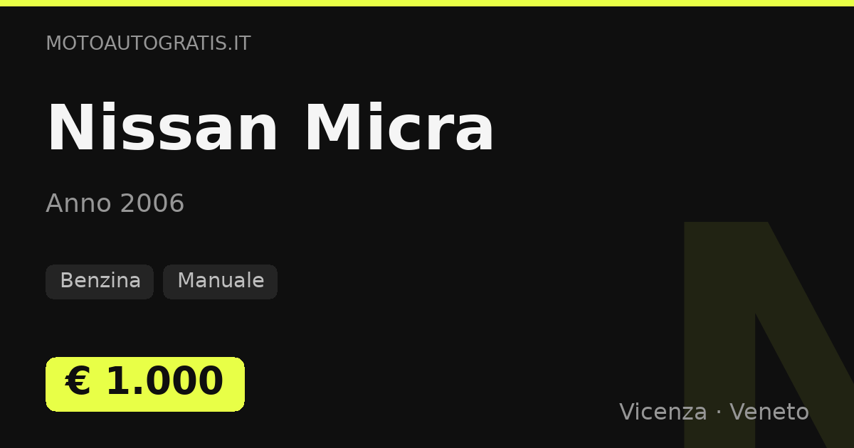 Nissan Micra