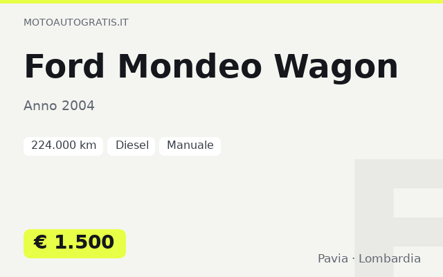 Ford Mondeo Wagon