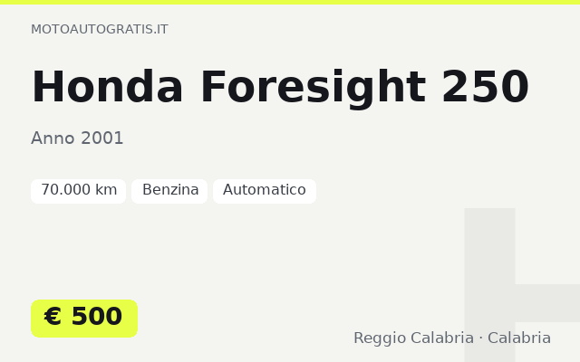 Honda Foresight 250