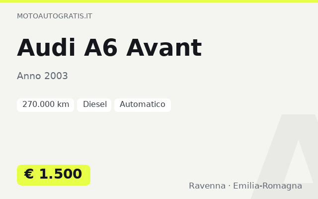 Audi A6 Avant