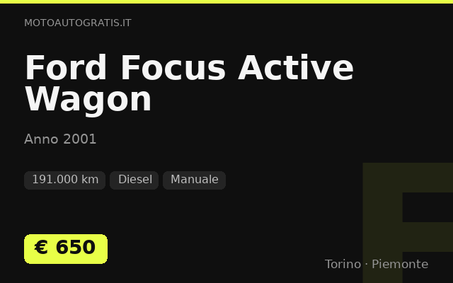 Ford Focus Active Wagon
