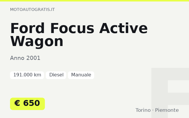 Ford Focus Active Wagon
