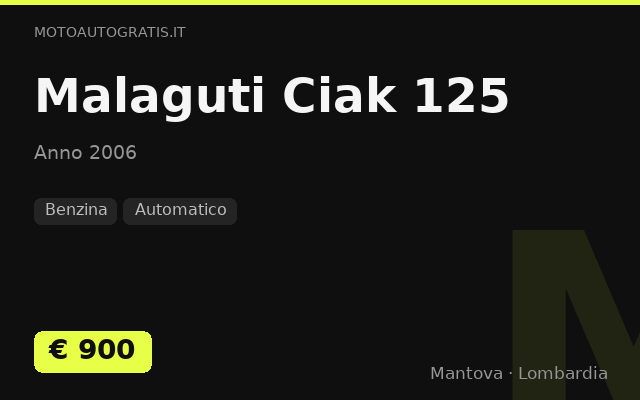 Malaguti Ciak 125