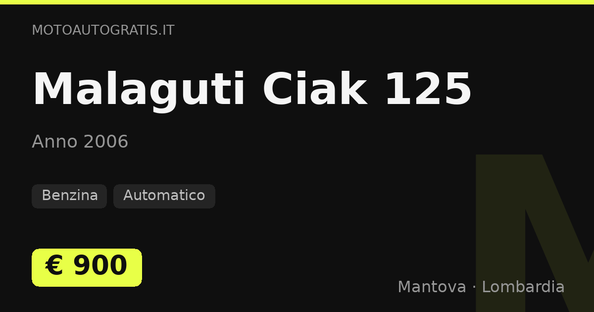 Malaguti Ciak 125
