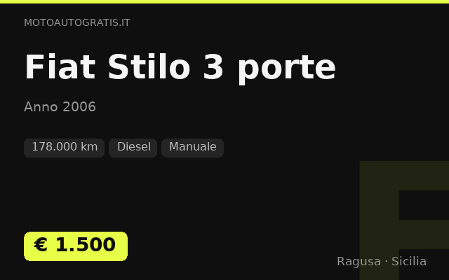 Fiat Stilo 3 porte