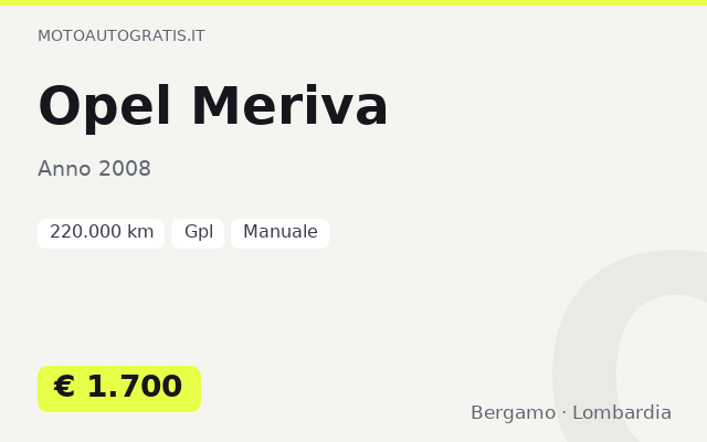 Opel Meriva