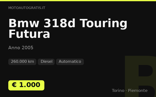 Bmw 318d Touring Futura