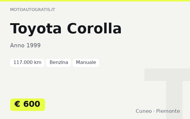 Toyota Corolla