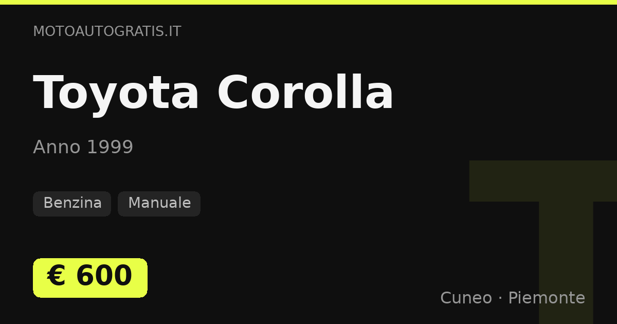 Toyota Corolla
