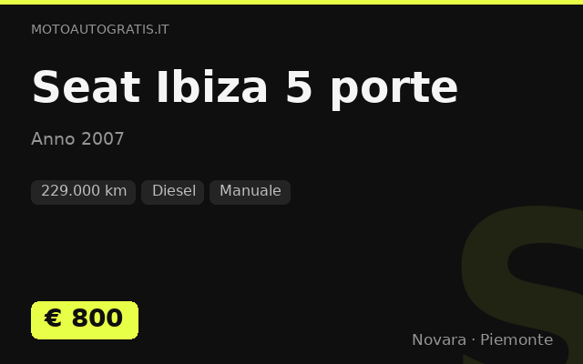 Seat Ibiza 5 porte