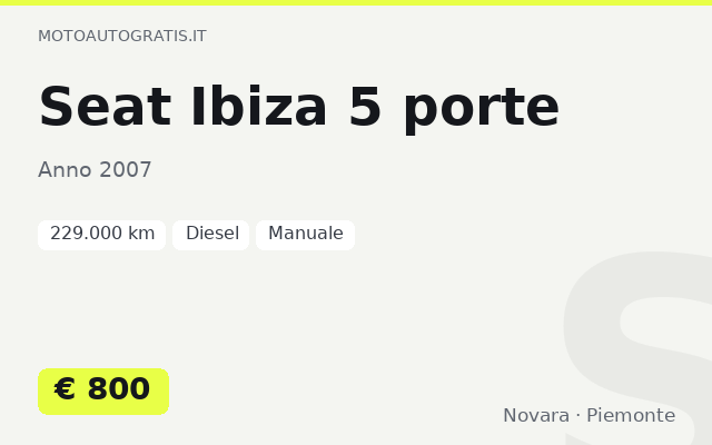 Seat Ibiza 5 porte