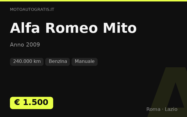 Alfa Romeo Mito