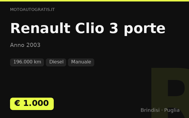 Renault Clio 3 porte