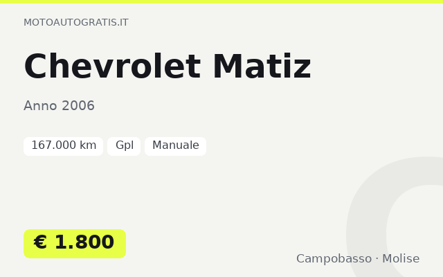 Chevrolet Matiz