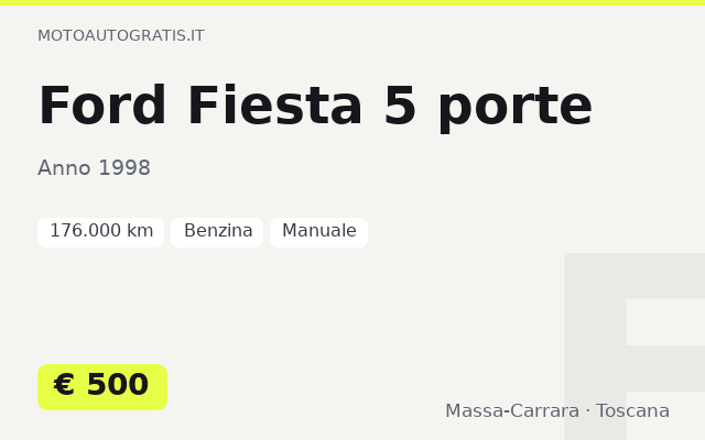 Ford Fiesta 5 porte