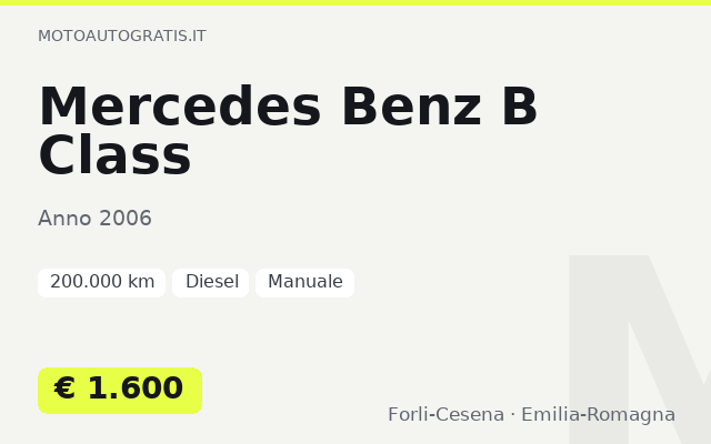 Mercedes Benz B Class