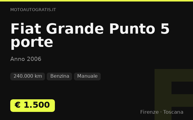 Fiat Grande Punto 5 porte