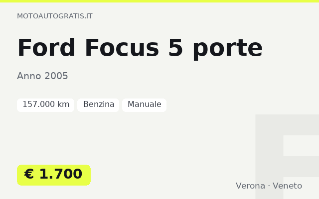 Ford Focus 5 porte
