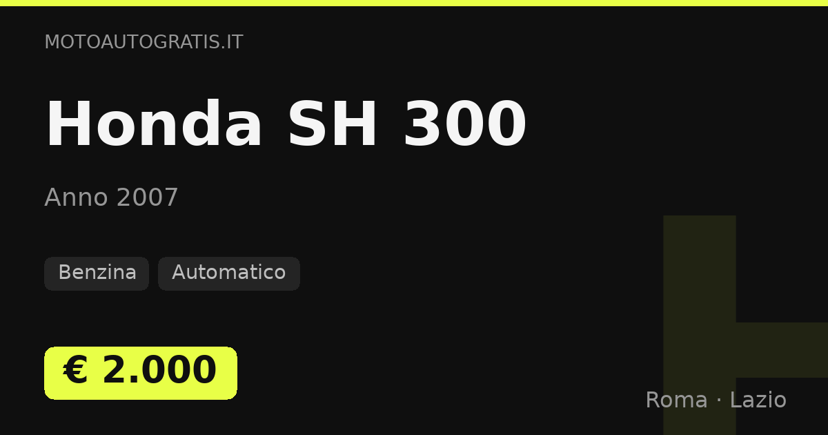 Honda SH 300