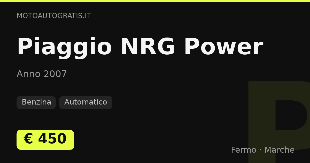 Piaggio NRG Power