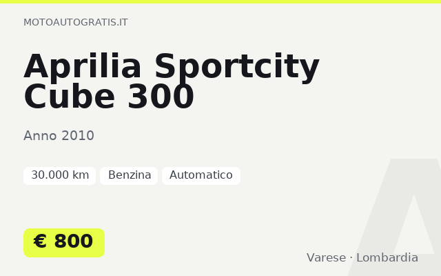 Aprilia Sportcity Cube 300