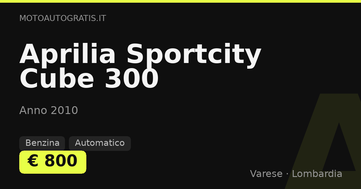 Aprilia Sportcity Cube 300