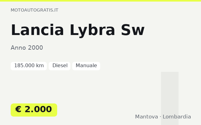 Lancia Lybra Sw