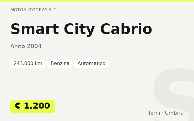 Smart City Cabrio