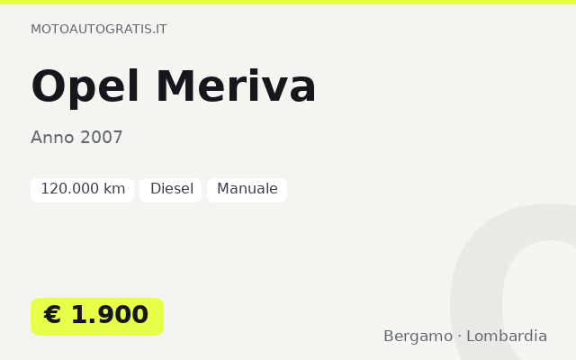 Opel Meriva