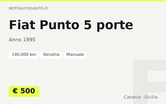 Fiat Punto 5 porte