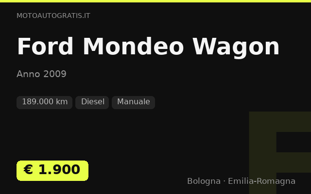 Ford Mondeo Wagon