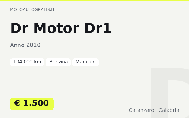 Dr Motor Dr1