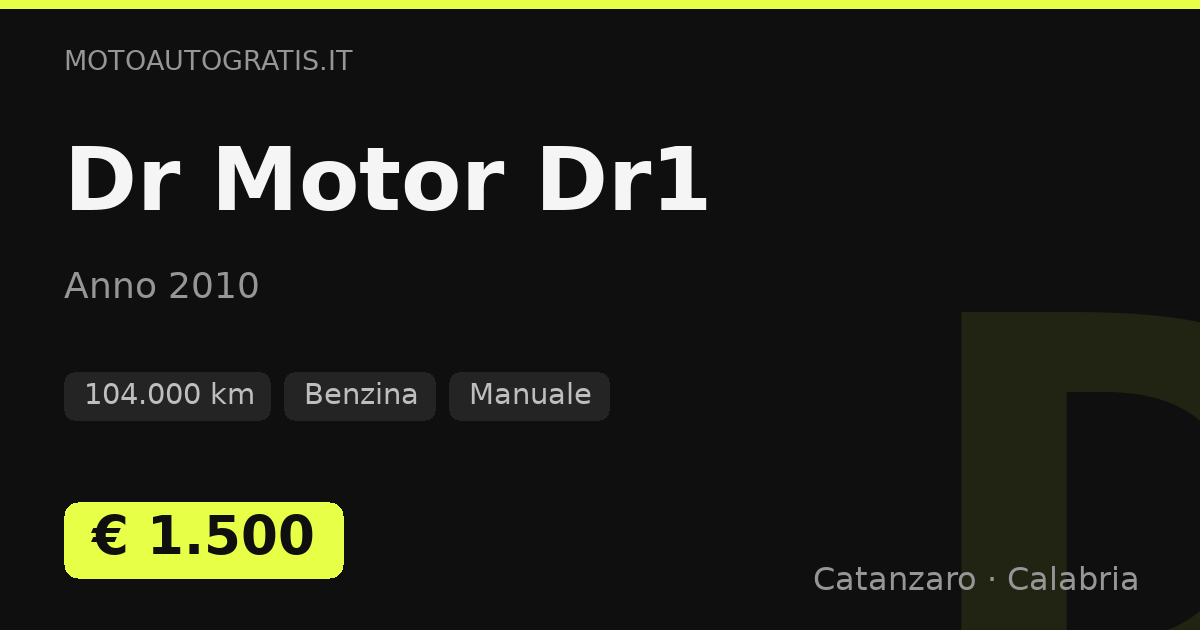 Dr Motor Dr1