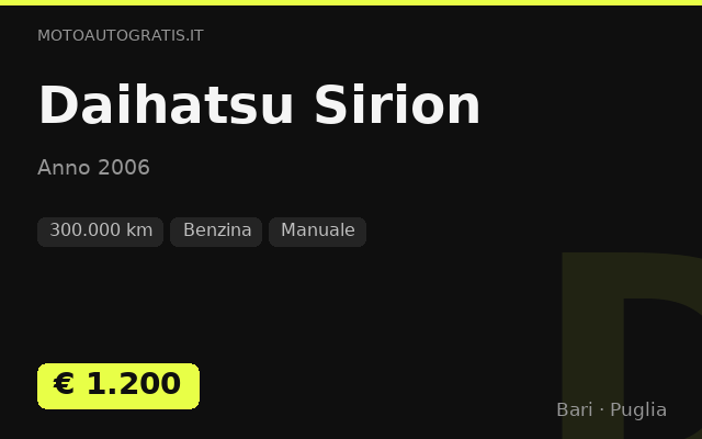 Daihatsu Sirion