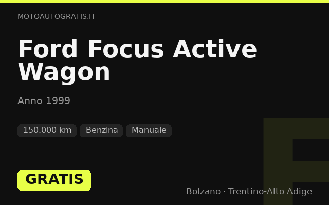Ford Focus Active Wagon