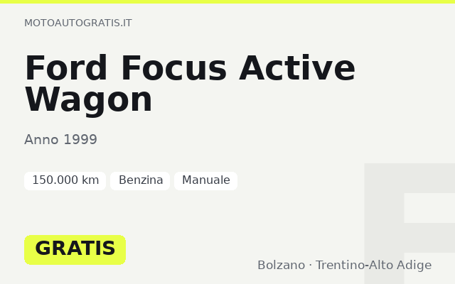 Ford Focus Active Wagon