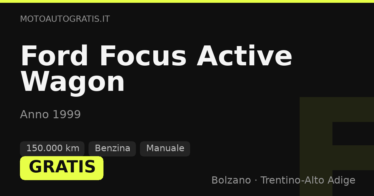 Ford Focus Active Wagon