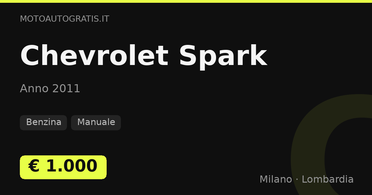 Chevrolet Spark
