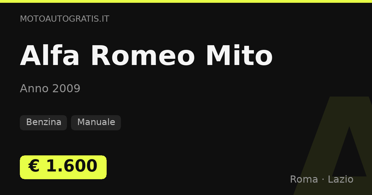 Alfa Romeo Mito